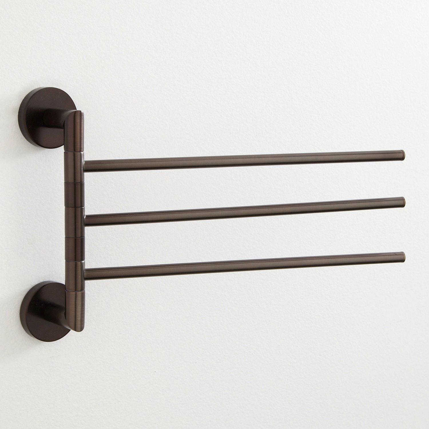 Swing out best sale towel rack