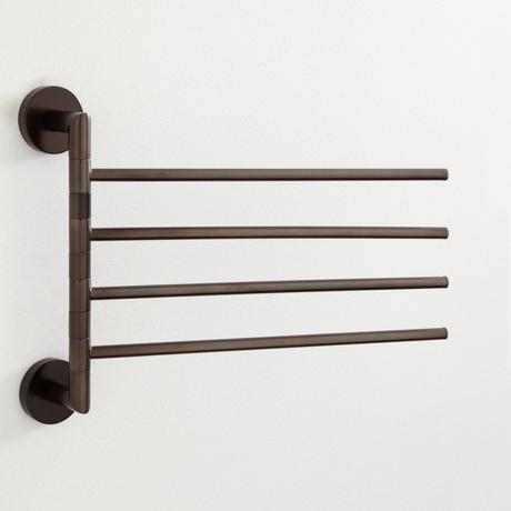 Hand Towel Bar - Several Sizes in Black, Bronze, Brass, Silver, & Whit -  Cascade Iron Co