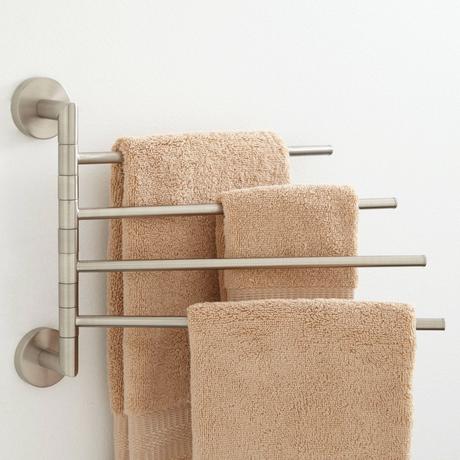 Colvin Quadruple Swing Arm Towel Bar