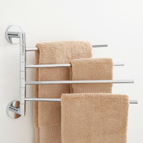 Colvin Quadruple Swing Arm Towel Bar