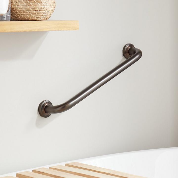 Lenoir Standard Grab Bar in Oil Rubbed Bronze for aging in place