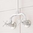 Baudette Exposed Pipe Wall-Mount Shower With Rainfall Shower Head, , large image number 1