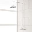 Baudette Exposed Pipe Wall-Mount Shower With Rainfall Shower Head, , large image number 0