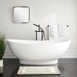 Freestanding - Man Made Stone Bath Tub - With Overflow - 70.50L x 34.50W x 25.25H" (1795x880x640 mm), , large image number 0