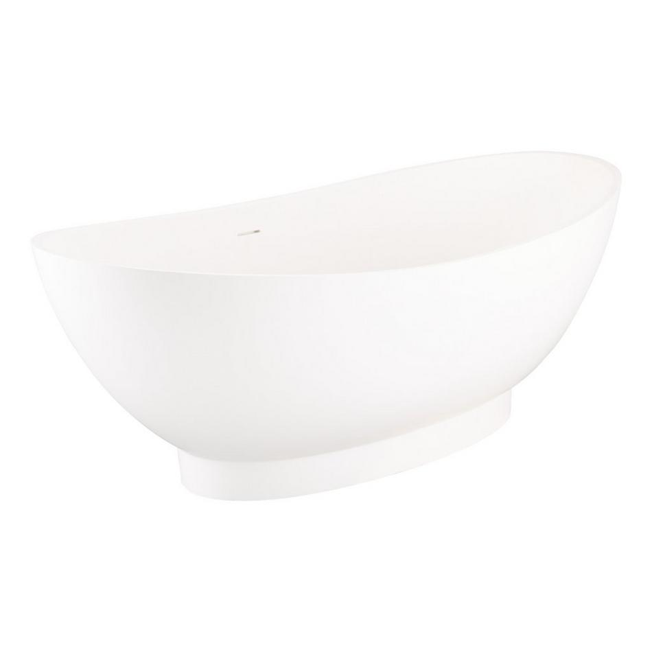 71" Brielle Solid Surface Freestanding Tub - Matte Finish, , large image number 1