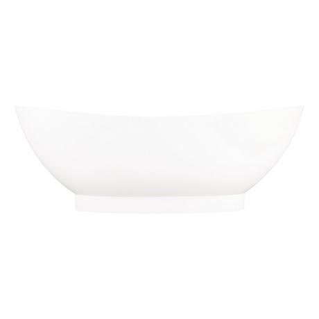 71" Brielle Solid Surface Freestanding Tub - Matte Finish
