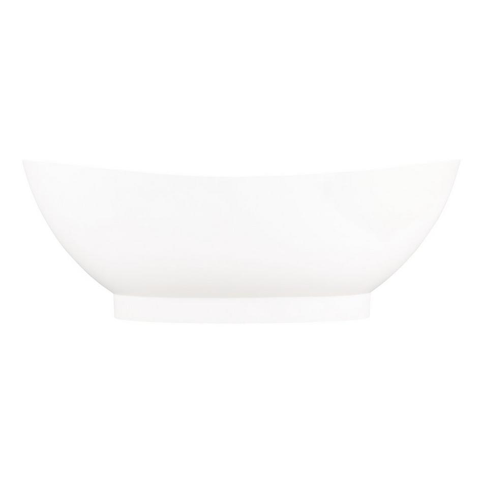 71" Brielle Solid Surface Freestanding Tub - Matte Finish, , large image number 2