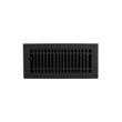Contemporary Cast Iron Wall Register - 4" x 10" (5-3/4" x 11-1/4" Overall), , large image number 1