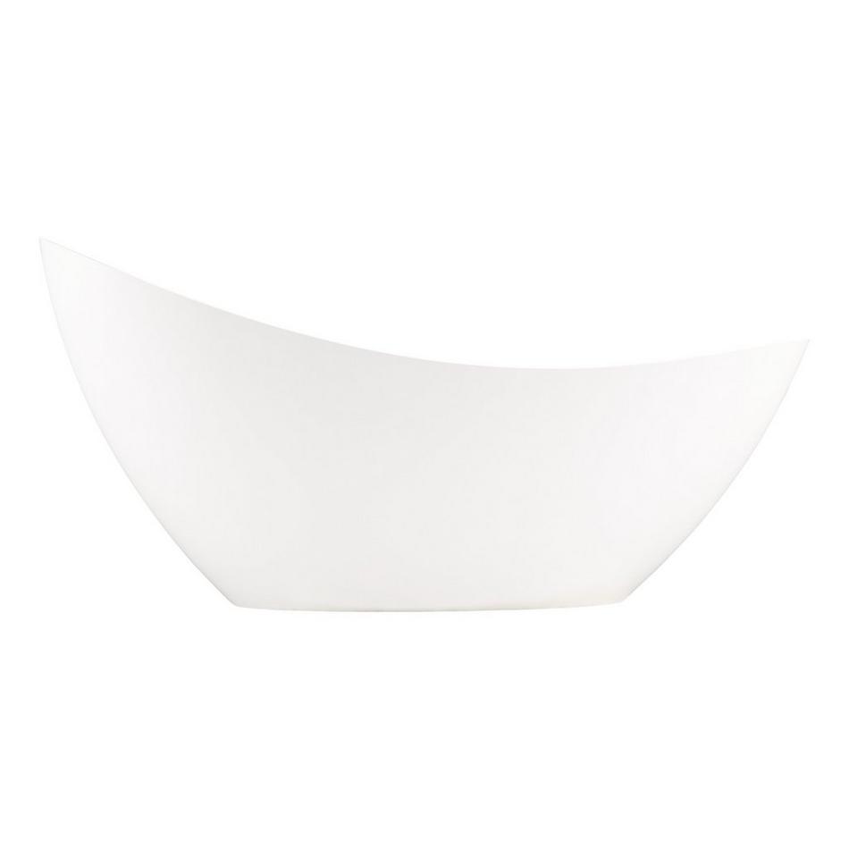 73" Ballico Solid Surface Freestanding Slipper Tub  - Matte Finish, , large image number 2
