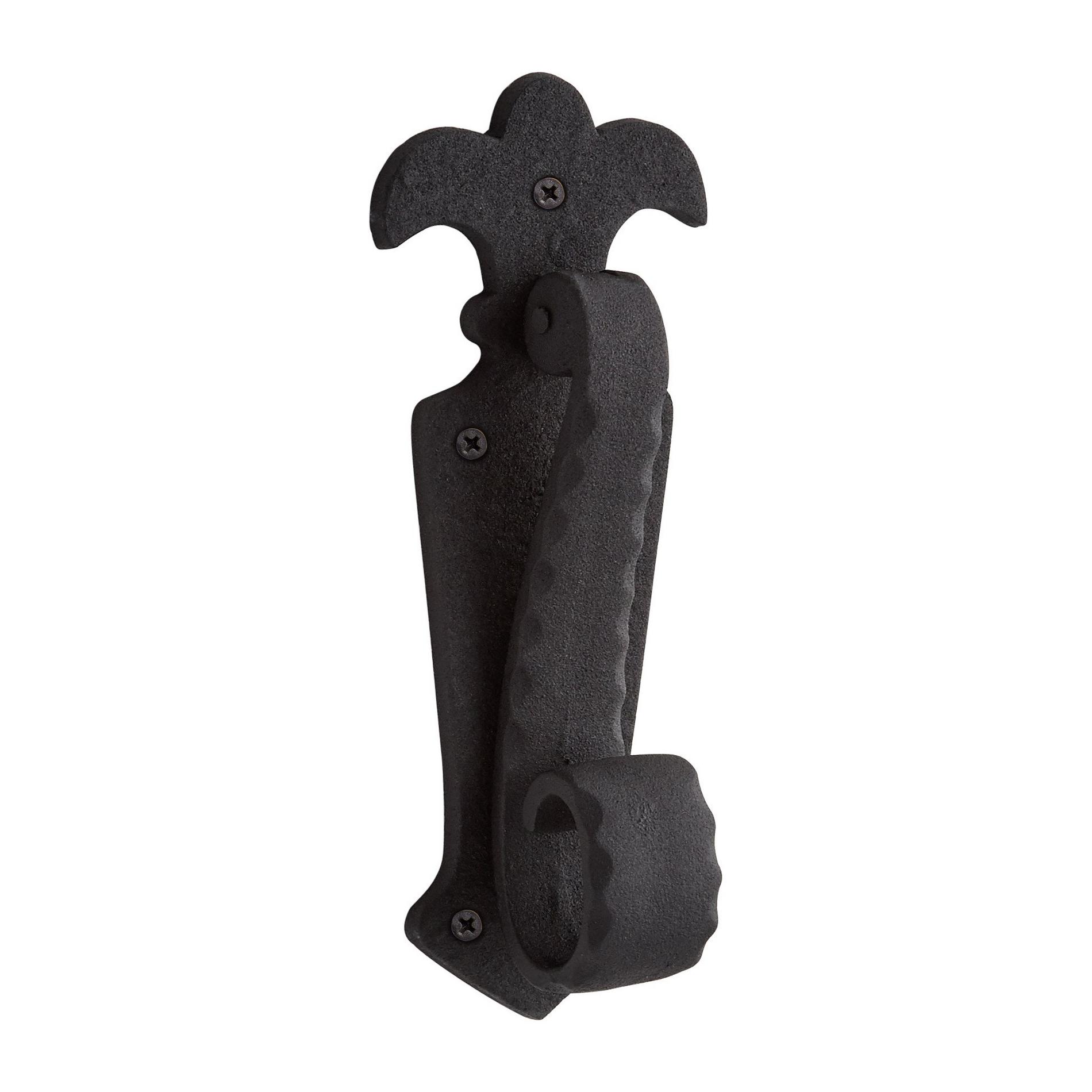 Skeffington Iron Door Knocker Black Powder Coat Signature Hardware