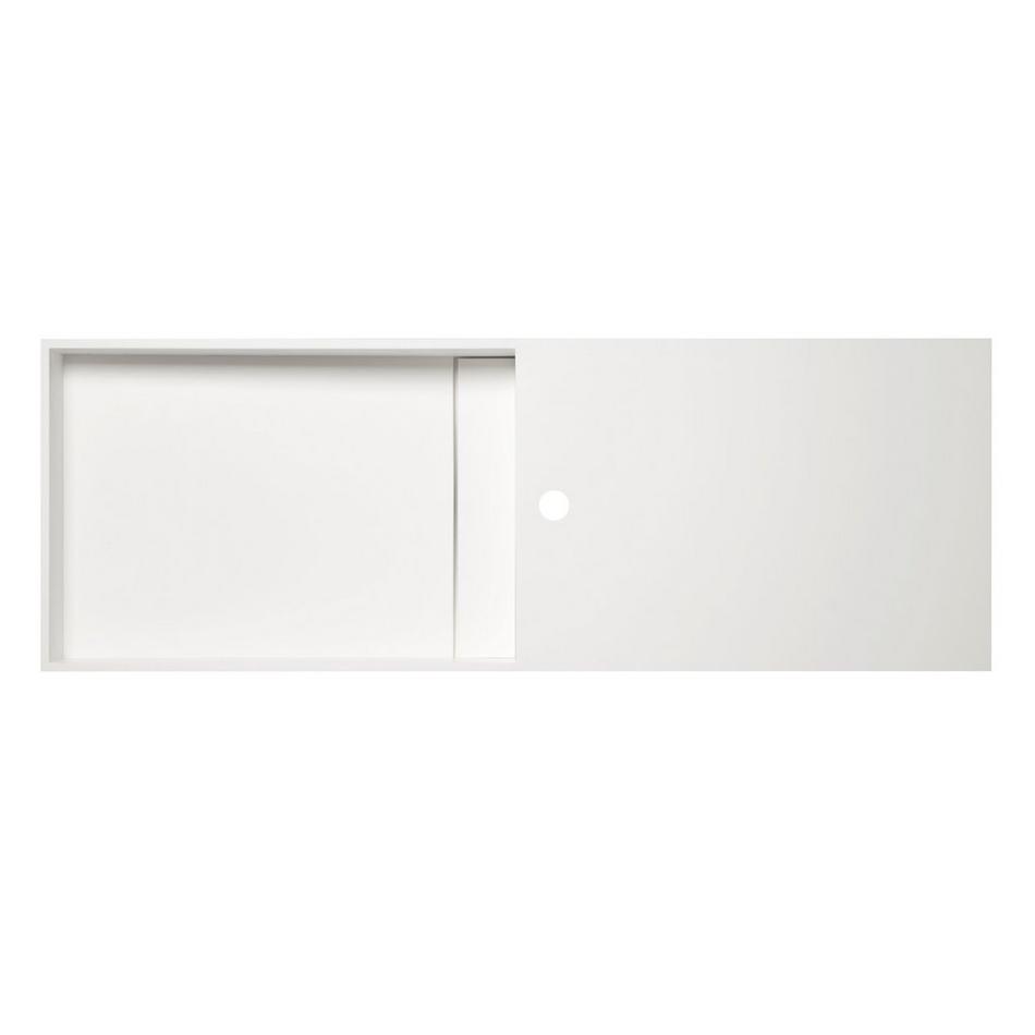 44" Ellie Solid Surface Sink - White Matte Finish, , large image number 5