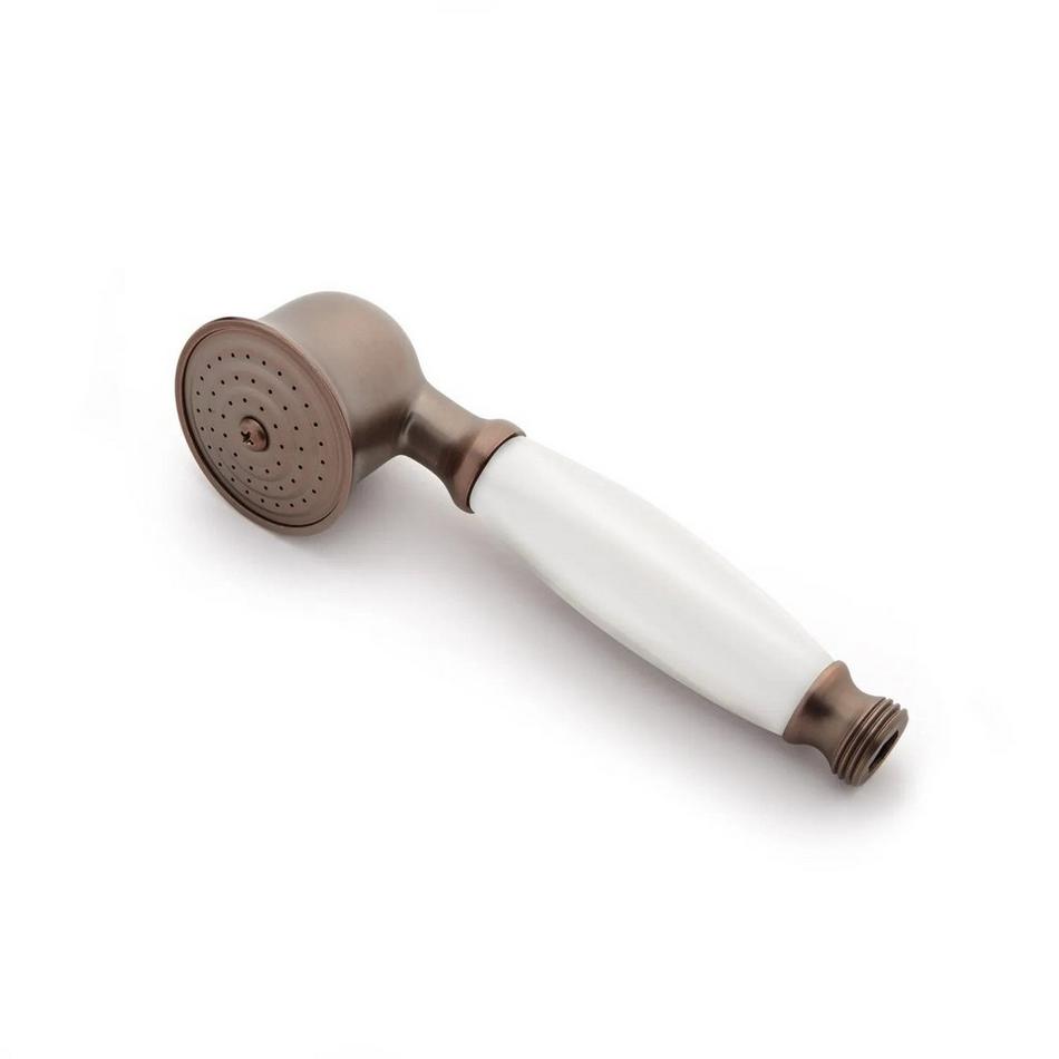 Vintage Telephone Hand Shower With Porcelain Handle - Oil Rubbed Bronze, , large image number 0