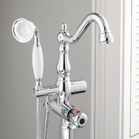 Keswick Freestanding Thermostatic Tub Faucet and Hand Shower