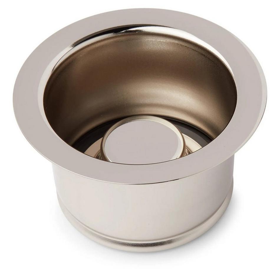 Kitchen Extended Garbage Disposal Flange Strainer Stainless Steel Flange  Kit with Basket Strainer and Drain Stopper For 3 1/2 Inch Standard Sink
