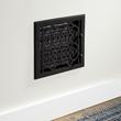 Old Victorian Smooth Cast Iron Wall Register - 10" x 10" (11-1/8" x 11-1/8" Overall), , large image number 0