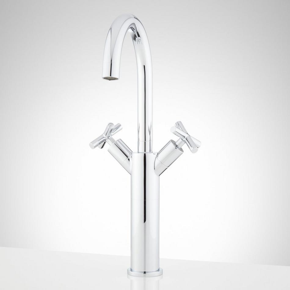 Exira Single-Hole Vessel Faucet with Pop-Up Drain, , large image number 1
