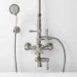Thermostatic Exposed Pipe Tub and Shower Set with Hand Shower, , large image number 1