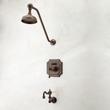 Vintage Pressure Balance Tub and Shower Faucet Set With Lever Handle - Oil Rubbed Bronze, , large image number 0