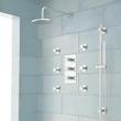Exira Thermostatic Shower System - Hand Shower & 6 Body Sprays, , large image number 1