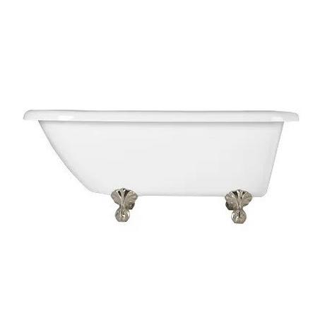 59" Rayne Acrylic Clawfoot Tub  - Ball & Claw Feet