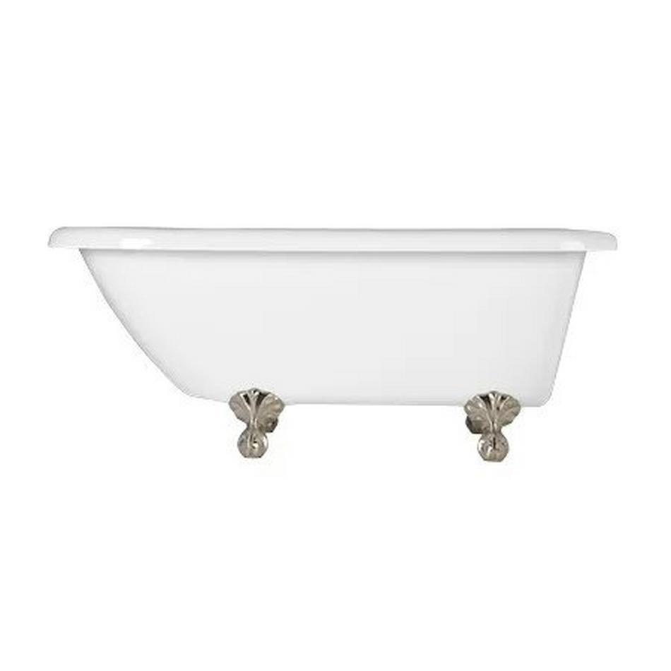 59" Rayne Acrylic Clawfoot Tub  - Ball & Claw Feet, , large image number 1