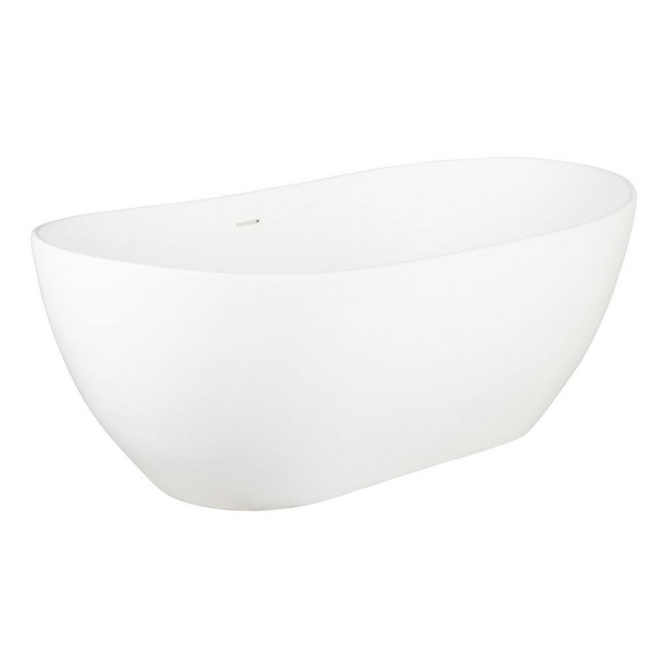 56" Winifred Solid Surface Freestanding Tub, , large image number 1