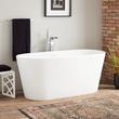 62" Lucina Solid Surface Freestanding Tub - Overflow, , large image number 0