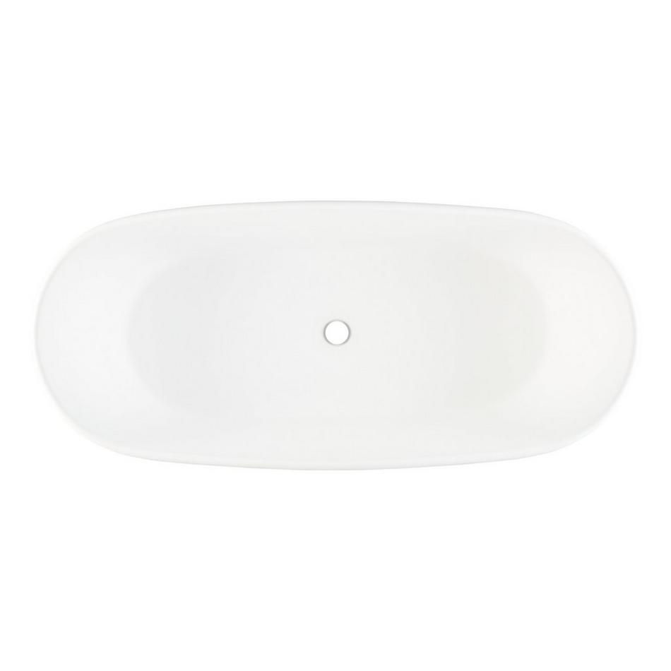 62" Lucina Solid Surface Freestanding Tub - Overflow, , large image number 3