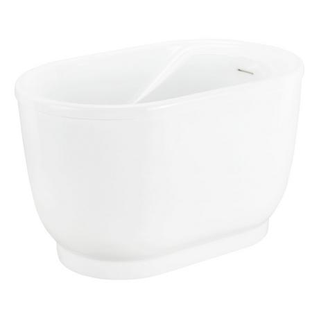 51" Pelion Acrylic Freestanding Tub - No Faucet Holes