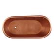 59" Paxton Copper Slipper Pedestal Tub - Chrome Drain Kit, , large image number 3