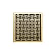 Wicker Style Brass Wall Register - Brushed Nickel 8" x 14" (9-3/8" x 15-1/4" Overall), , large image number 4