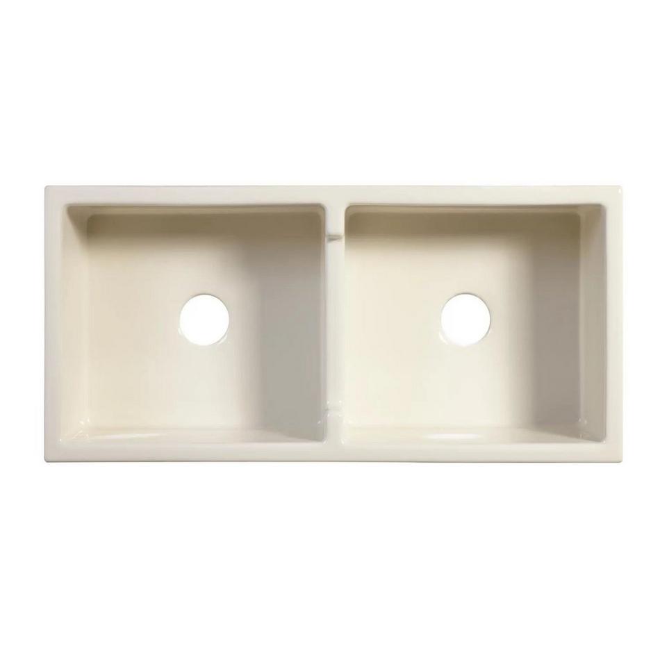 39" Risinger Double-Bowl Fireclay Farmhouse Sink - Biscuit, , large image number 2