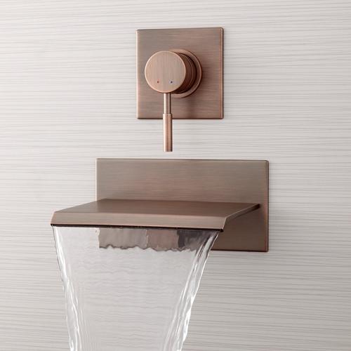 Lavelle Wall-Mount Waterfall Tub Faucet in Oil Rubbed Bronze