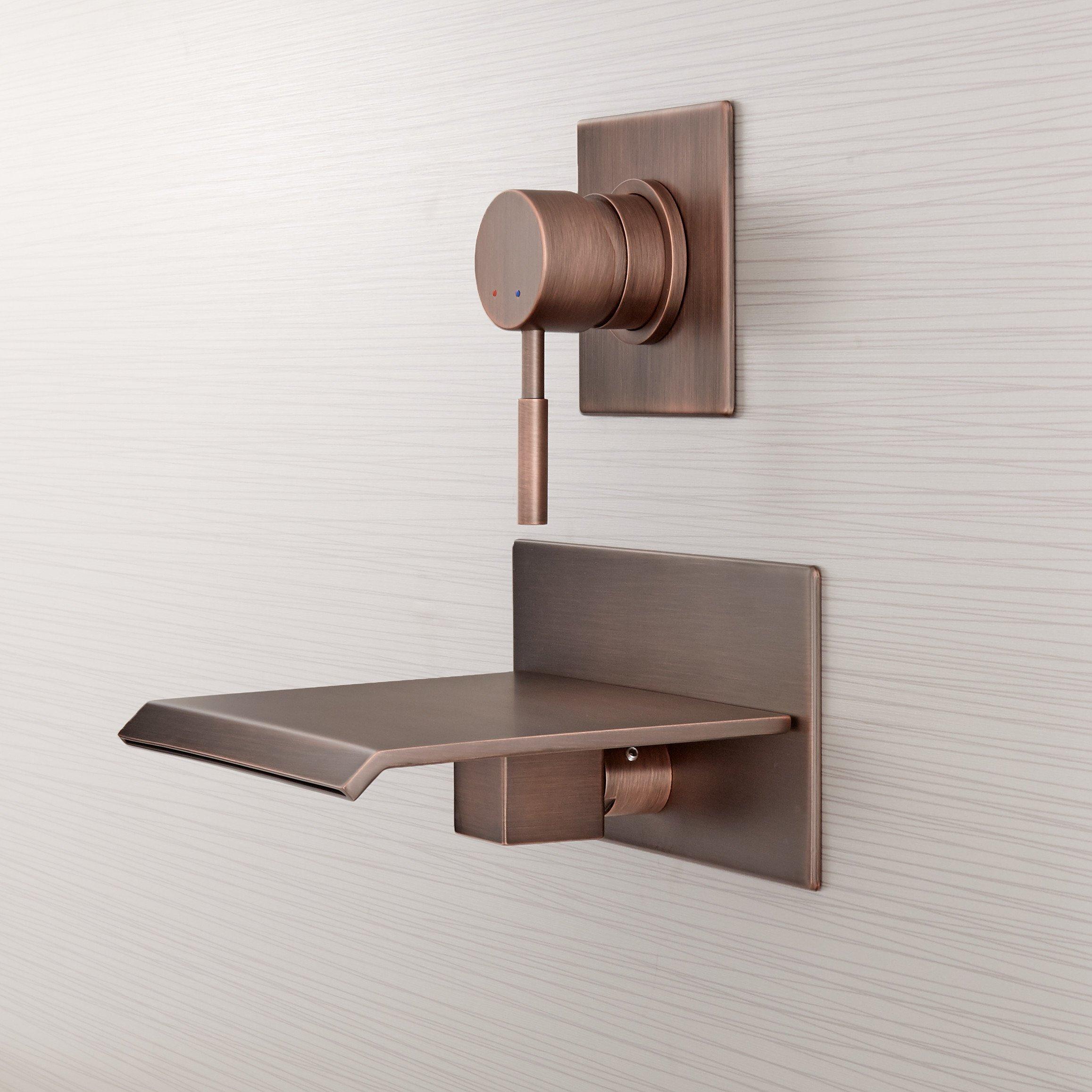 Lavelle Wall-Mount Waterfall Tub Faucet - Oil Rubbed Bronze