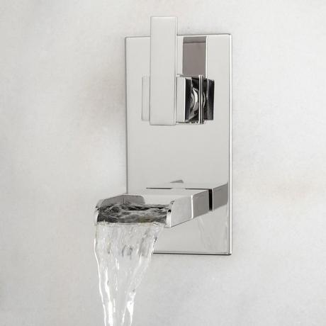 Willis Wall-Mount Bathroom Waterfall Faucet