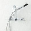 Sebastian Wall-Mount Tub Faucet with Lever Handles and 6" Wall Couplers - Chrome, , large image number 0