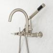 Sebastian Wall-Mount Tub Faucet with Lever Handles and Wall Couplers, , large image number 1