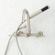 Sebastian Wall-Mount Tub Faucet with Lever Handles and 4" Wall Couplers - Brushed Nickel, , large image number 0