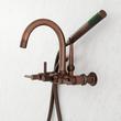 Sebastian Wall-Mount Tub Faucet with Lever Handles and 6" Wall Couplers - Oil Rubbed Bronze, , large image number 2