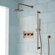 Tosca Thermostatic Shower System with Rainfall Shower and Hand Shower, , large image number 1