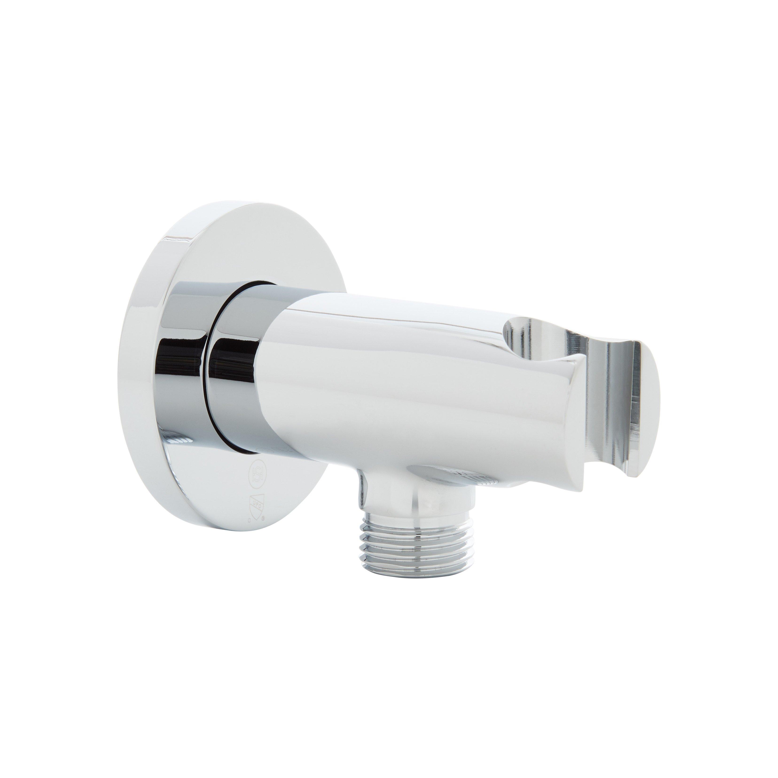 Signature Hardware Swivel Water Supply Elbow and Bracket for Hand Shower