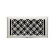 Geometric Brass Floor Register - Chrome 6" x 10" (7" x 11-1/2" Overall), , large image number 0