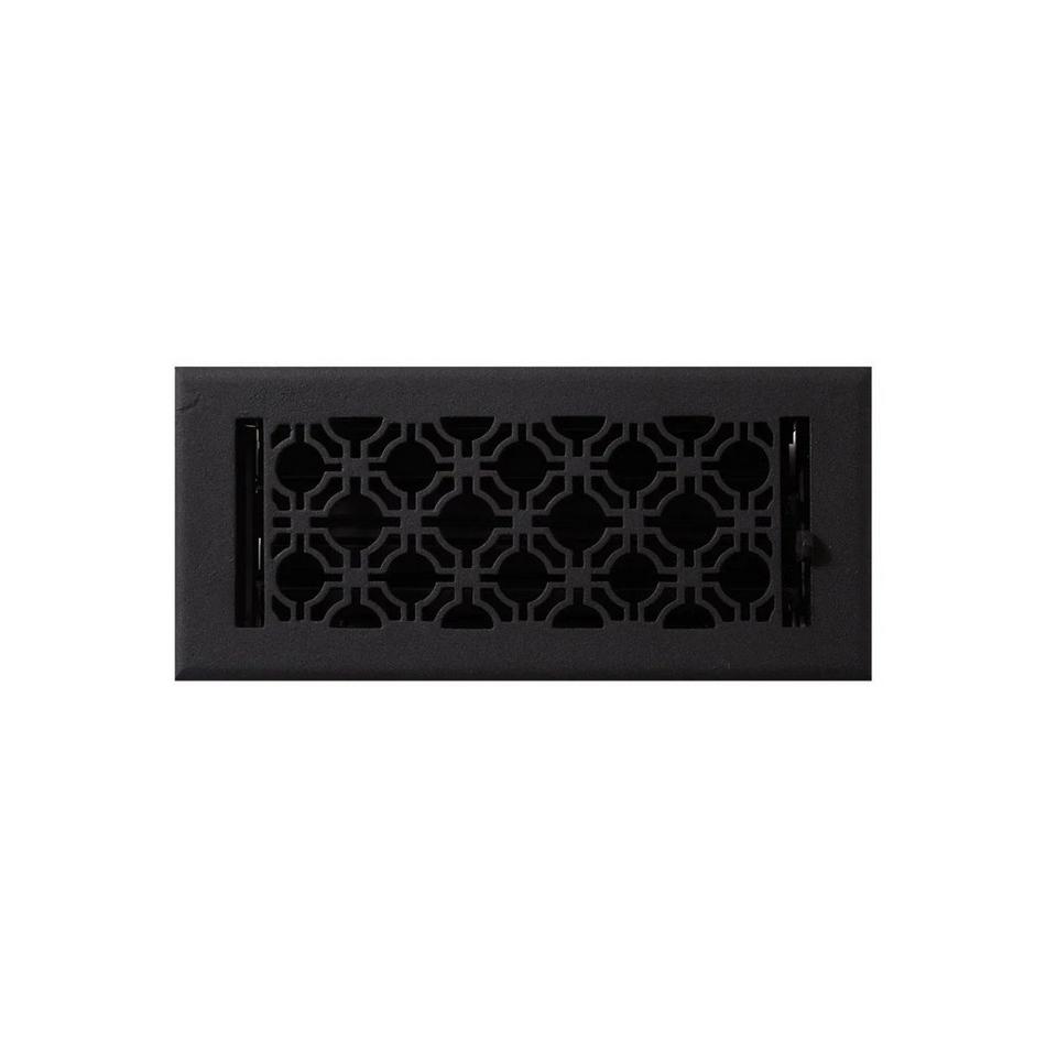 Geometric Cast Iron Wall Register, , large image number 0