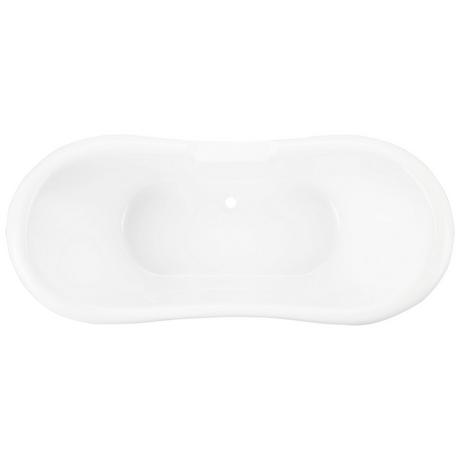 63" Rosalind Acrylic Pedestal Tub - Tap Deck