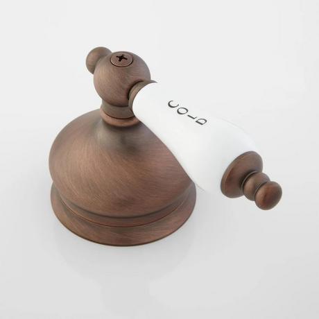 Shannon Widespread Bathroom Faucet - Porcelain Lever Handles