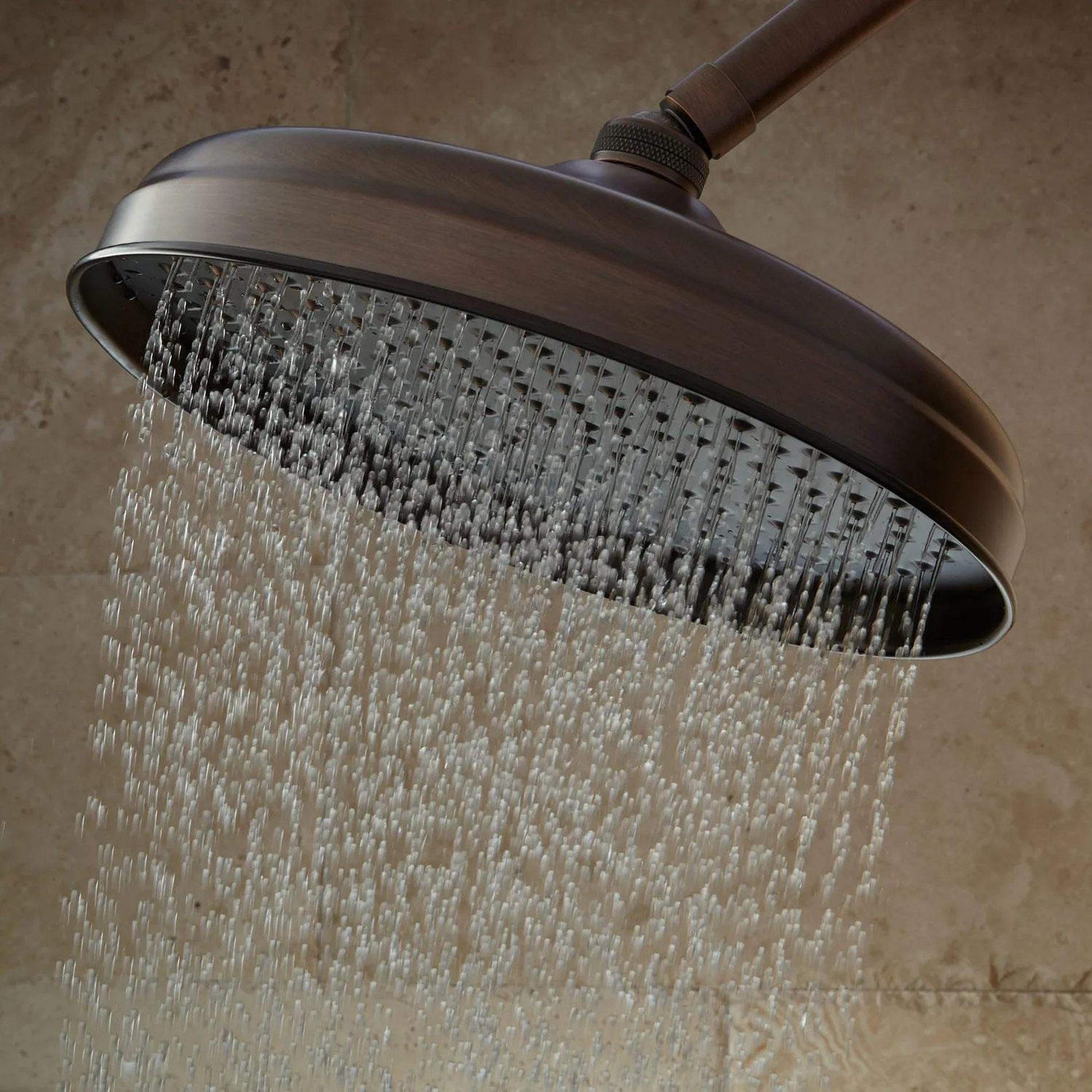 Lambert Rainfall Shower Head with Standard Arm Signature Hardware