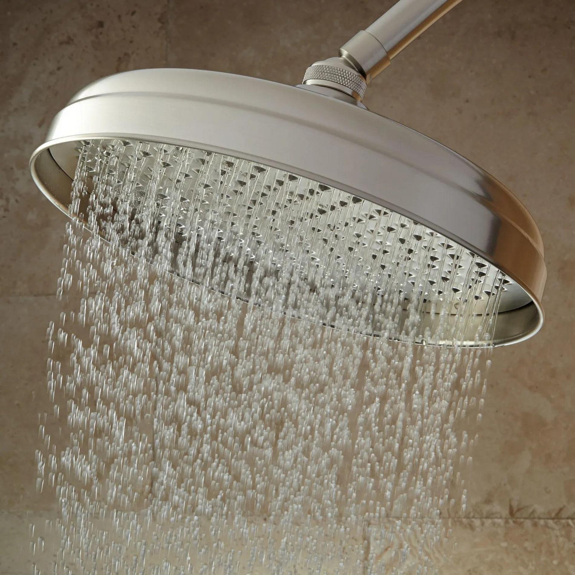 Lambert Rainfall Shower Head with Standard Arm Signature Hardware