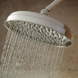 Lambert Rainfall Nozzle Shower Head With Standard Arm | Signature Hardware