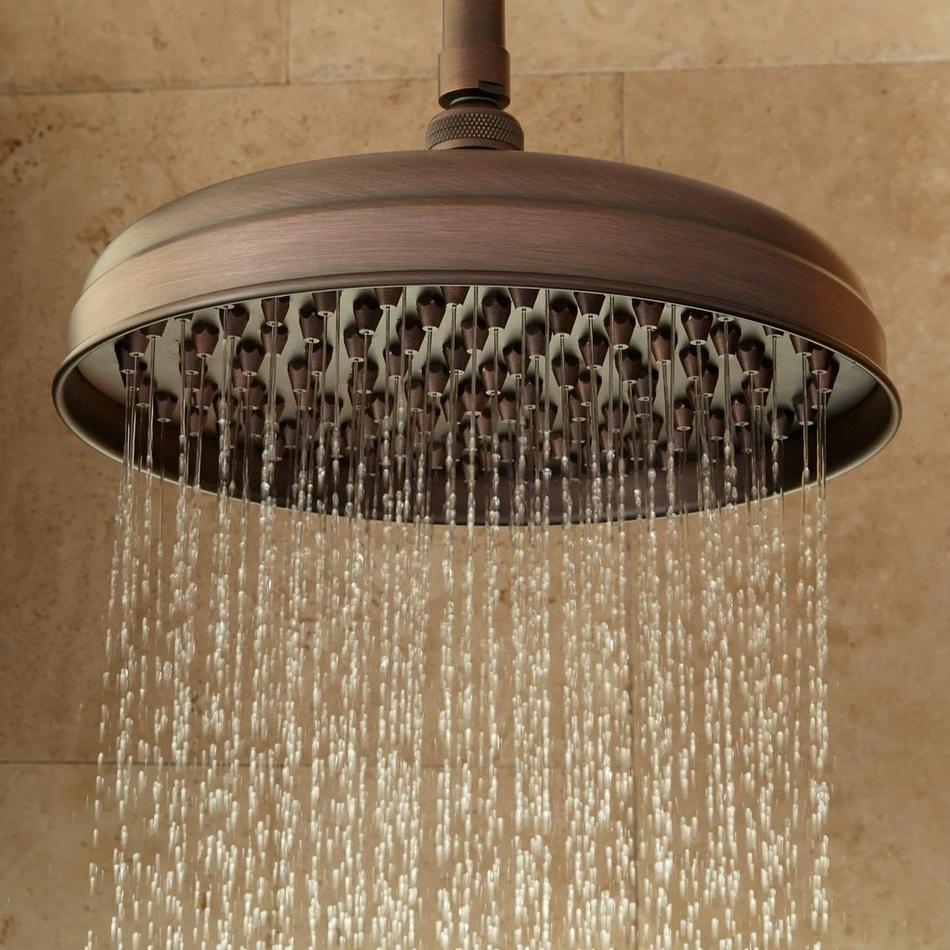 8" Lambert Rainfall Nozzle Shower Head - 8" Standard Arm - Oil Rubbed Bronze, , large image number 0