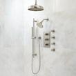 Exira Thermostatic Shower System - Dual Shower Heads, Hand Shower and 4 Body Sprays, , large image number 1